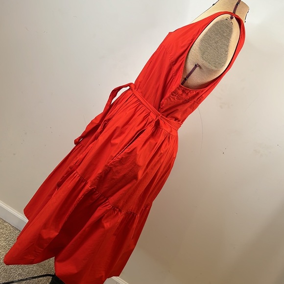 NWT Roller Rabbit Sleeveless Red Tiered Midi Dress - Size XL - Picture 7 of 11